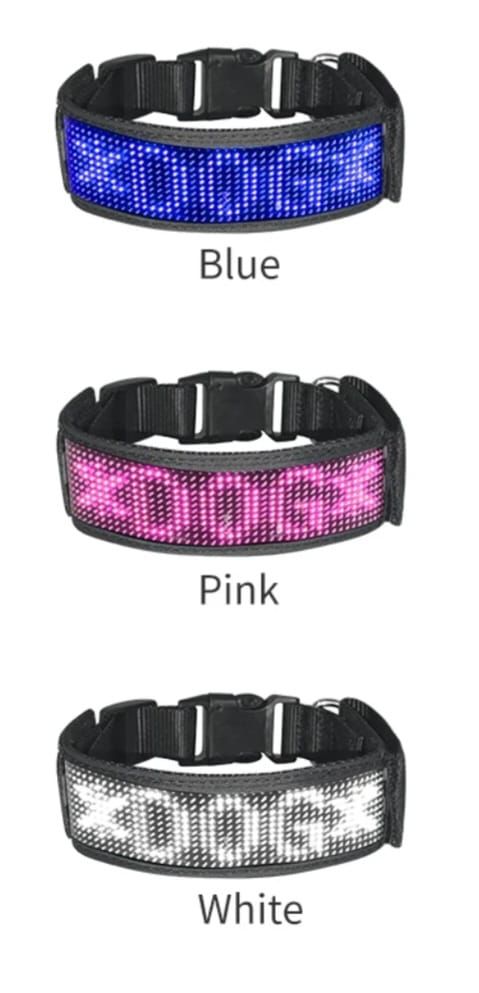 Collar LED Inteligente Para Mascotes