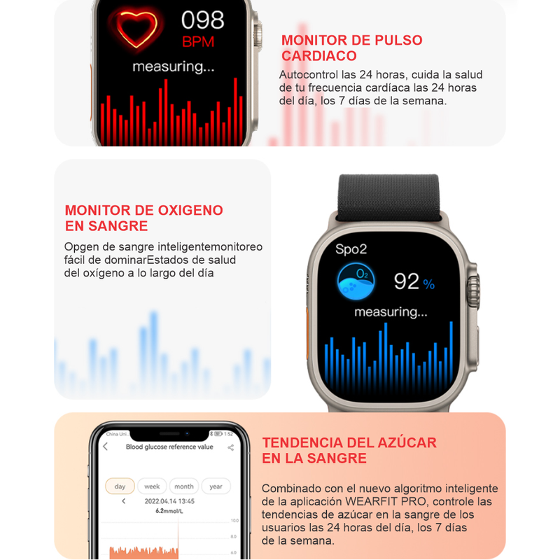 Reloj Smartwatch Bluetooth K800 Ultra