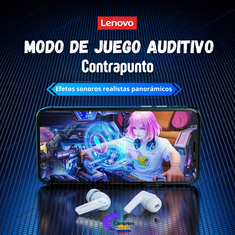 Audífonos Lenovo GM2 PRO Bluetooth