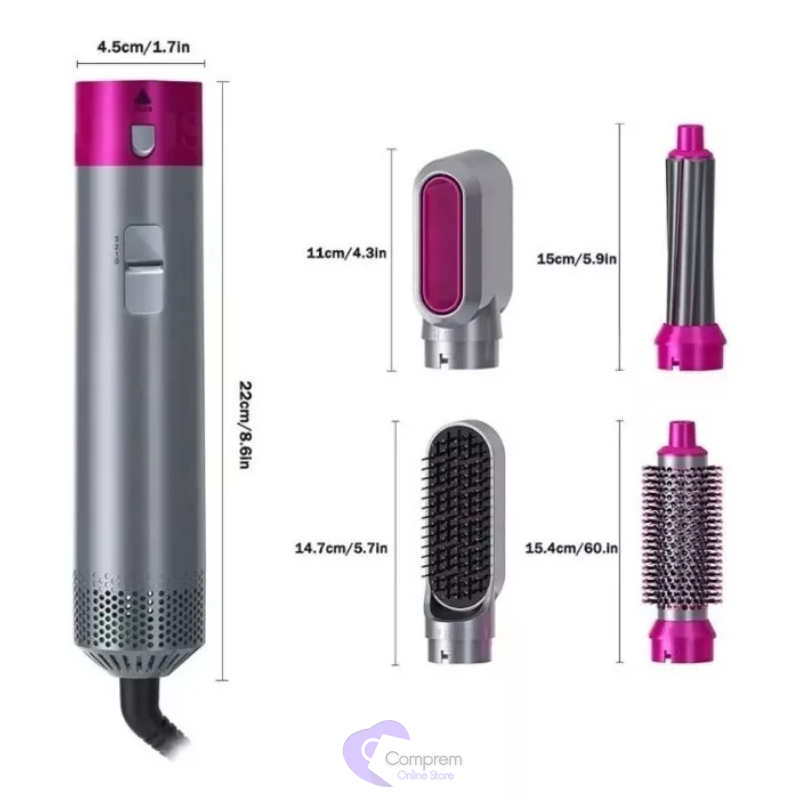 Secador de Pelo Eléctrico - 5 en 1