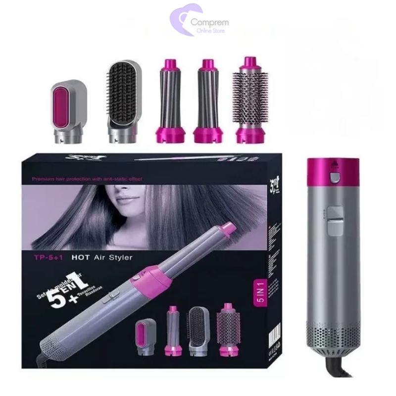 Secador de Pelo Eléctrico - 5 en 1