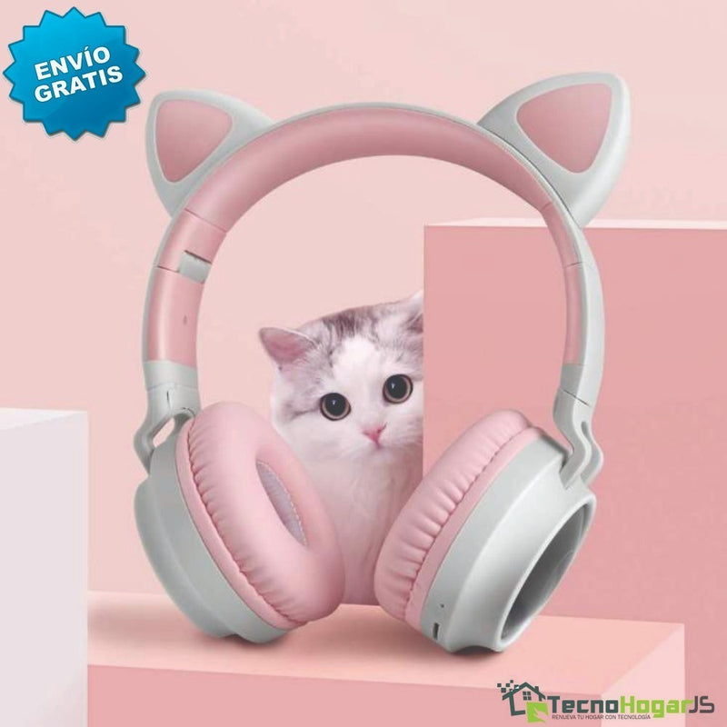 Audífonos Cat Pink Gamer